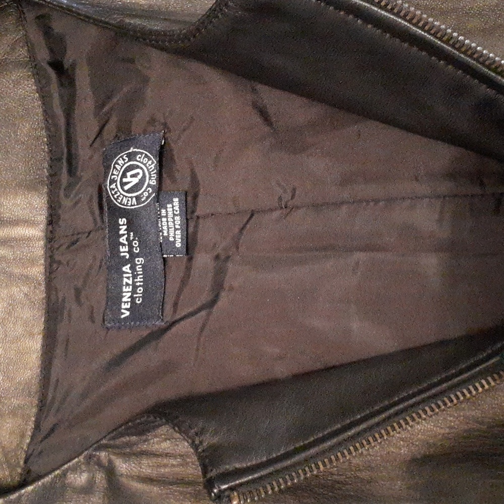 Genuine Leather Women's Vest Matte Black Size 18/20 - Picture 4 of 7